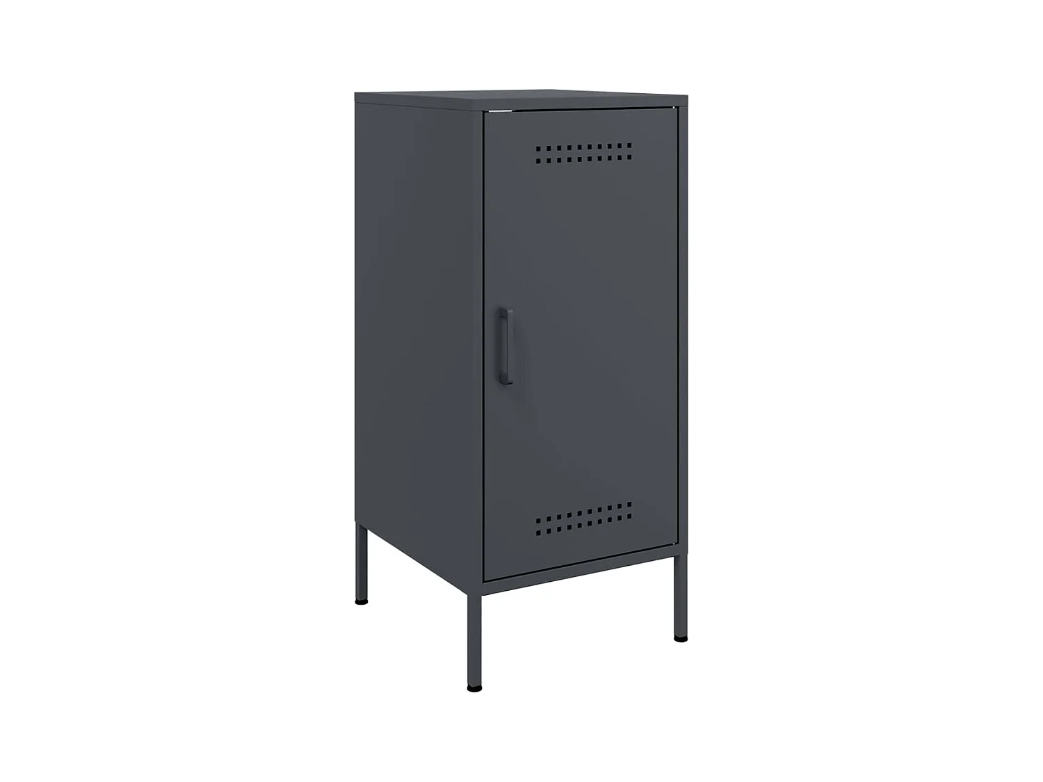 Dressoir 36x39x79 cm staal antracietkleurig