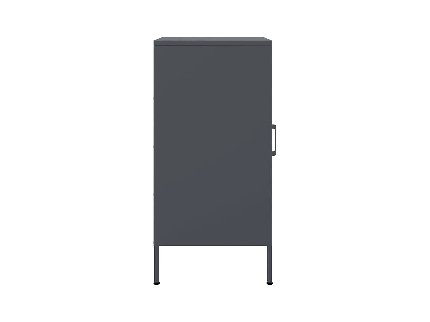 Dressoir 36x39x79 cm staal antracietkleurig