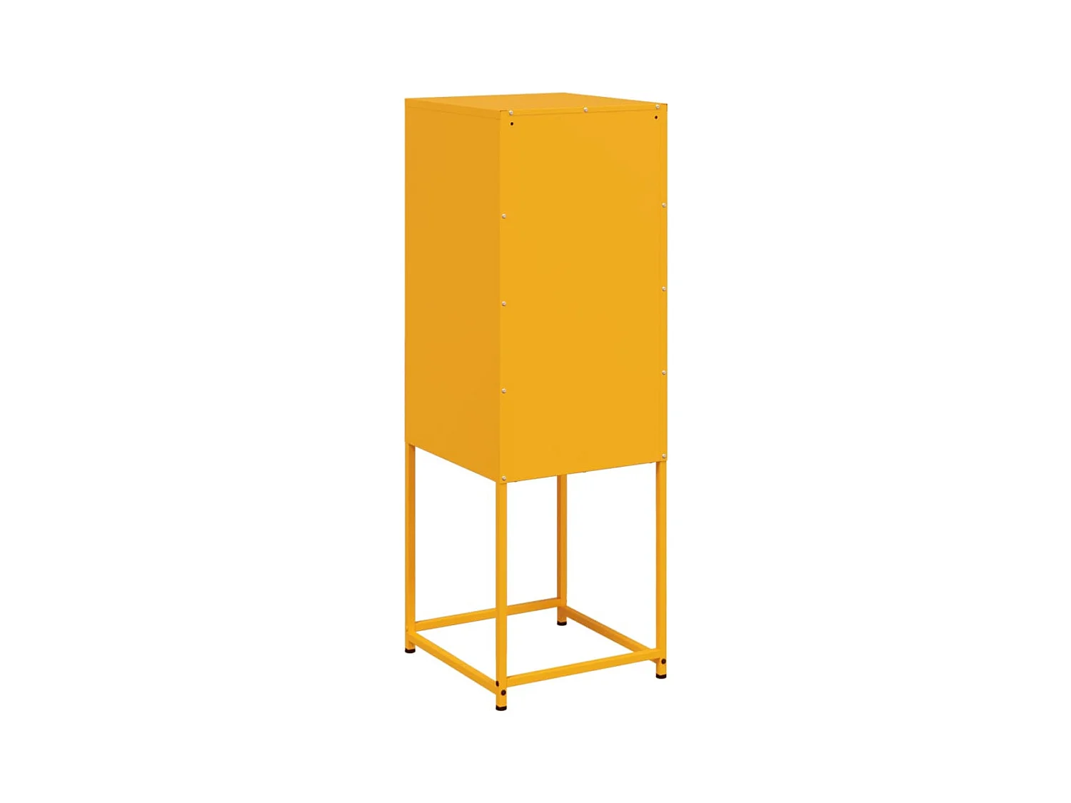 Buffet jaune moutarde 36x39x107 cm acier