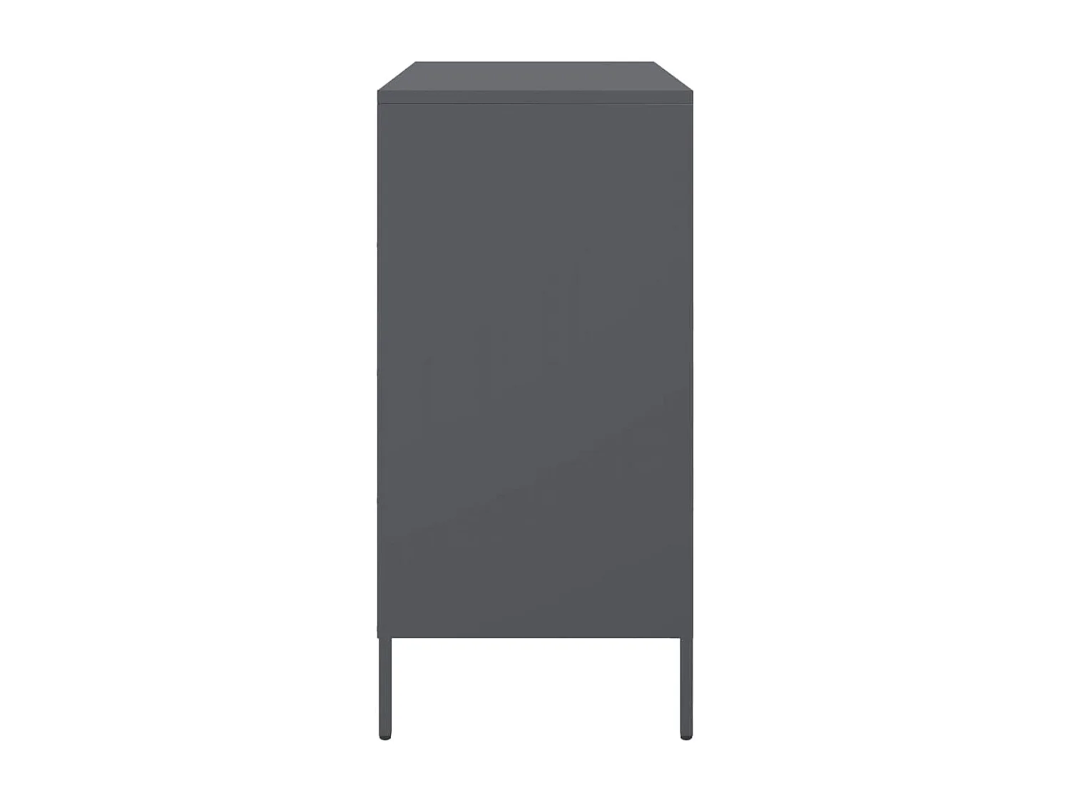 Buffet anthracite 68x39x79 cm acier