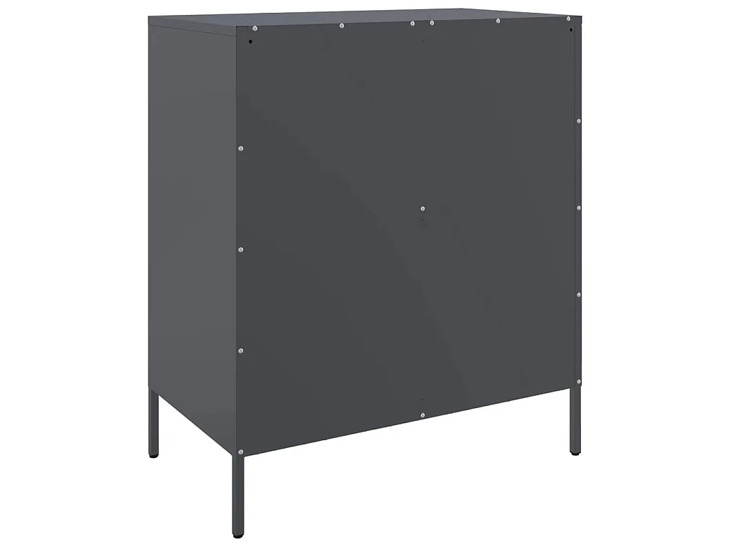 Buffet anthracite 68x39x79 cm acier
