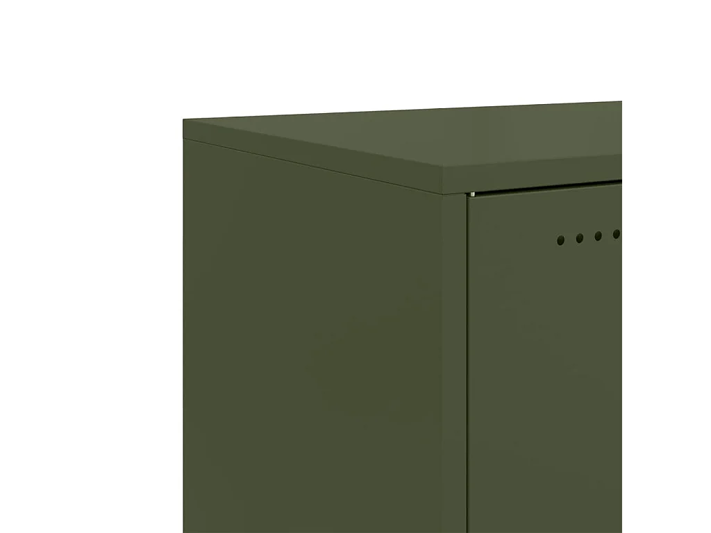 Buffet vert olive 68x39x72 cm acier