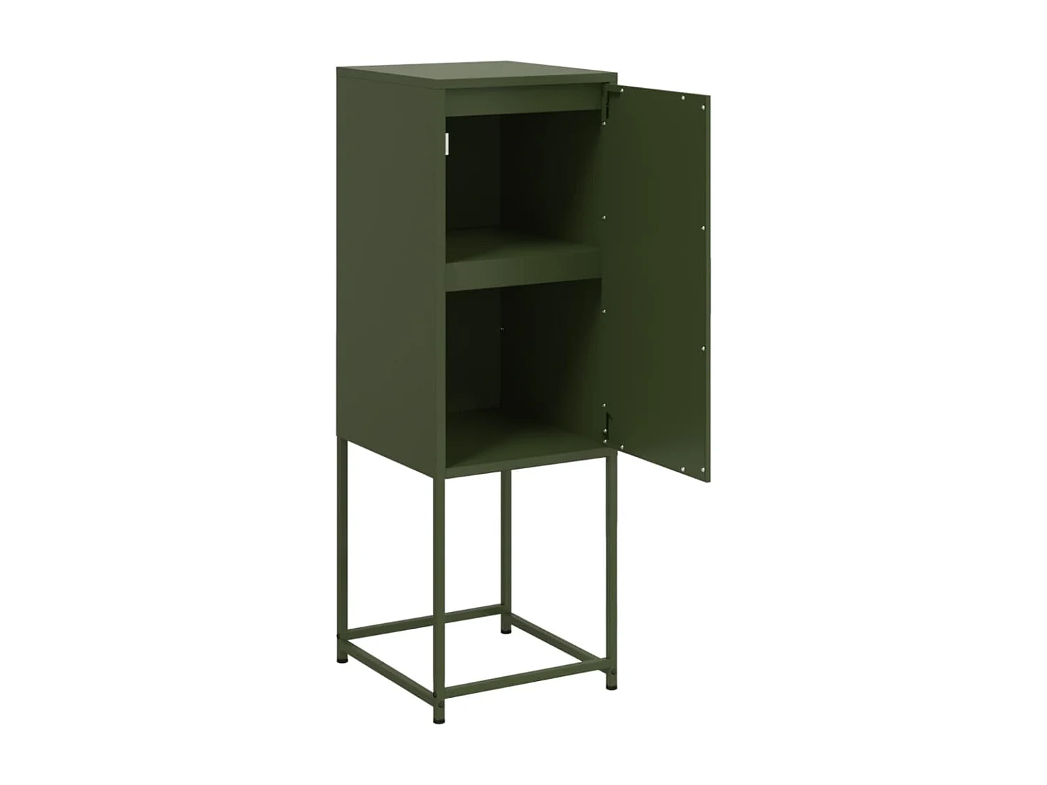 Highboard Olivgrün 36x39x107 cm Stahl