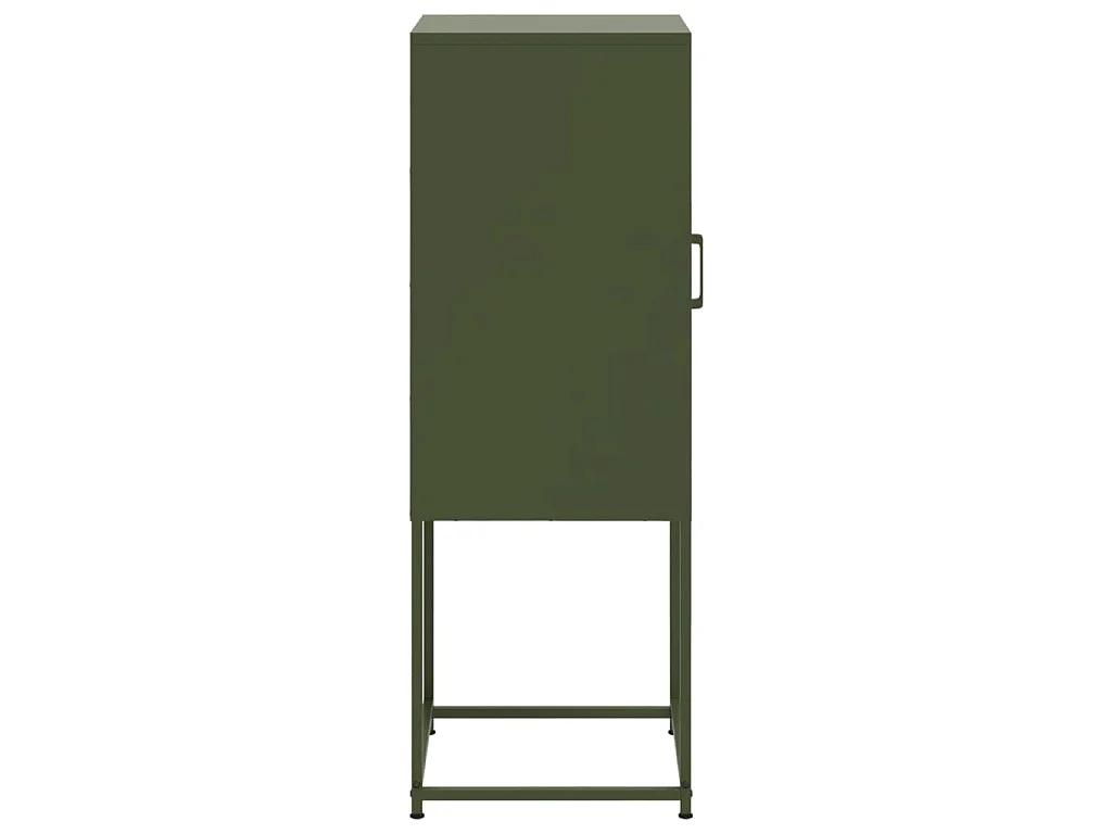 Aparador alto 36x39x107 cm aço verde azeitona
