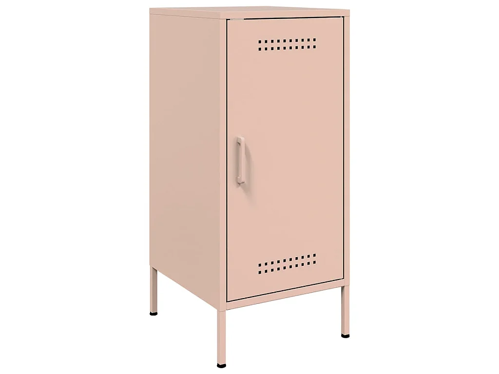 Aparadores 2 pcs 36x39x79 cm aço rosa