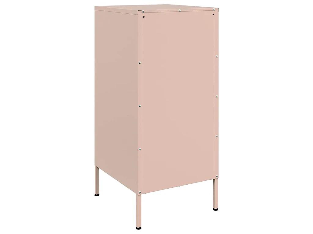 Buffets 2 pcs rose 36x39x79 cm acier