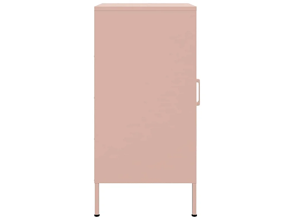 Buffets 2 pcs rose 36x39x79 cm acier