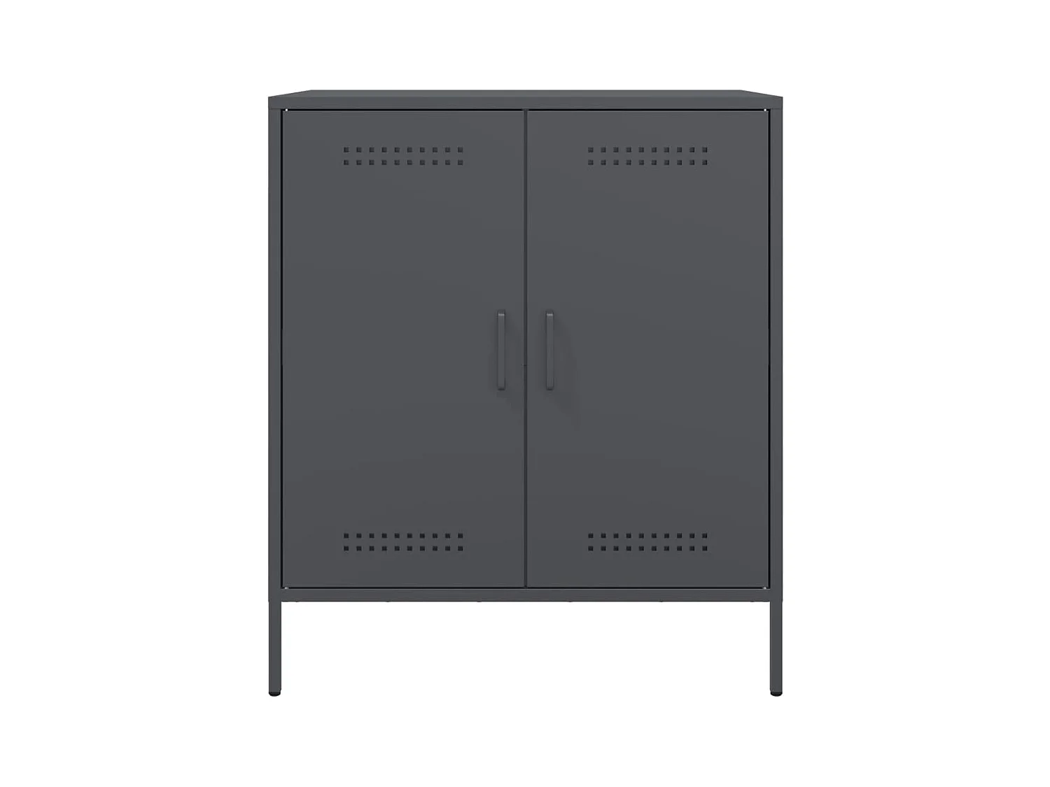 Buffet anthracite 68x39x79 cm acier