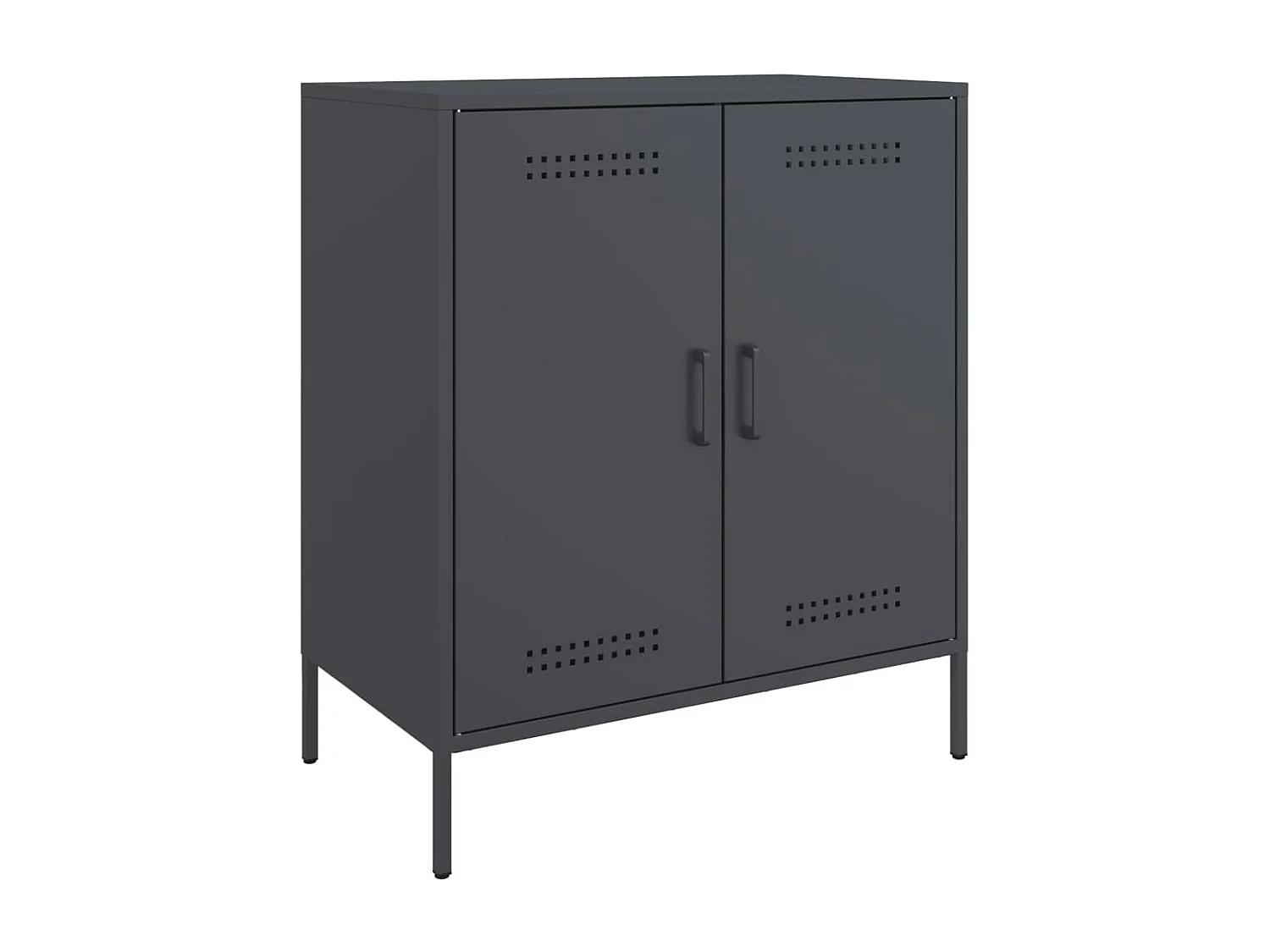 Buffet anthracite 68x39x79 cm acier