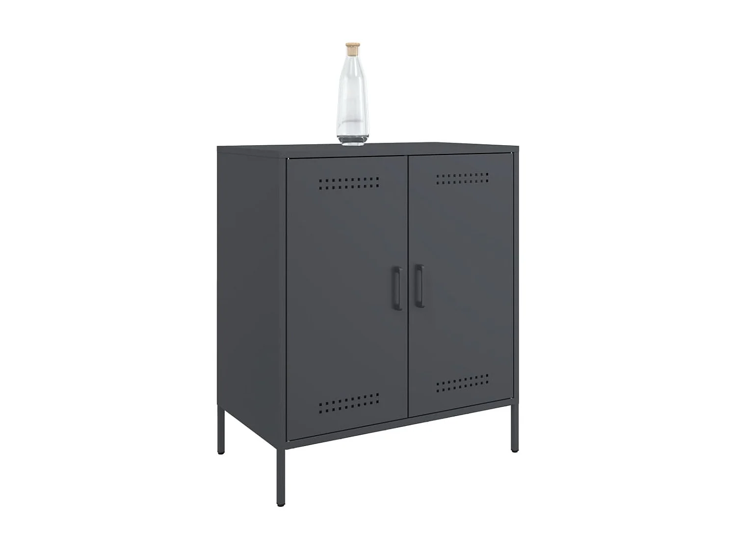 Buffet anthracite 68x39x79 cm acier