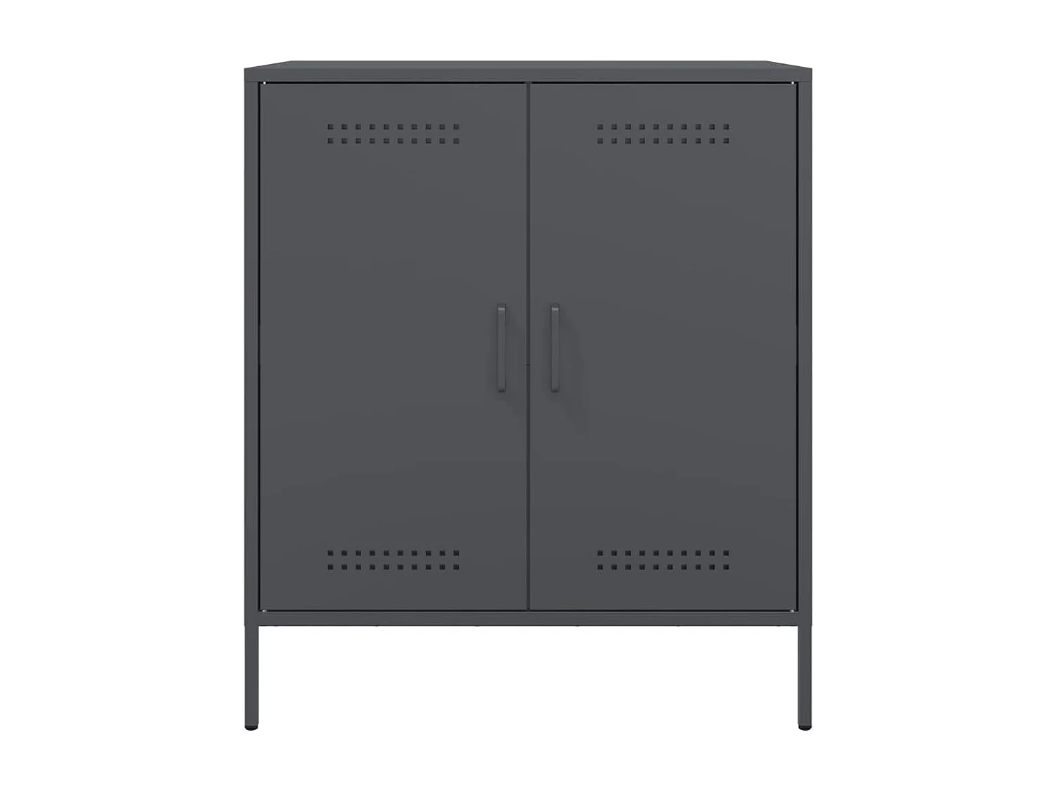Buffet anthracite 68x39x79 cm acier