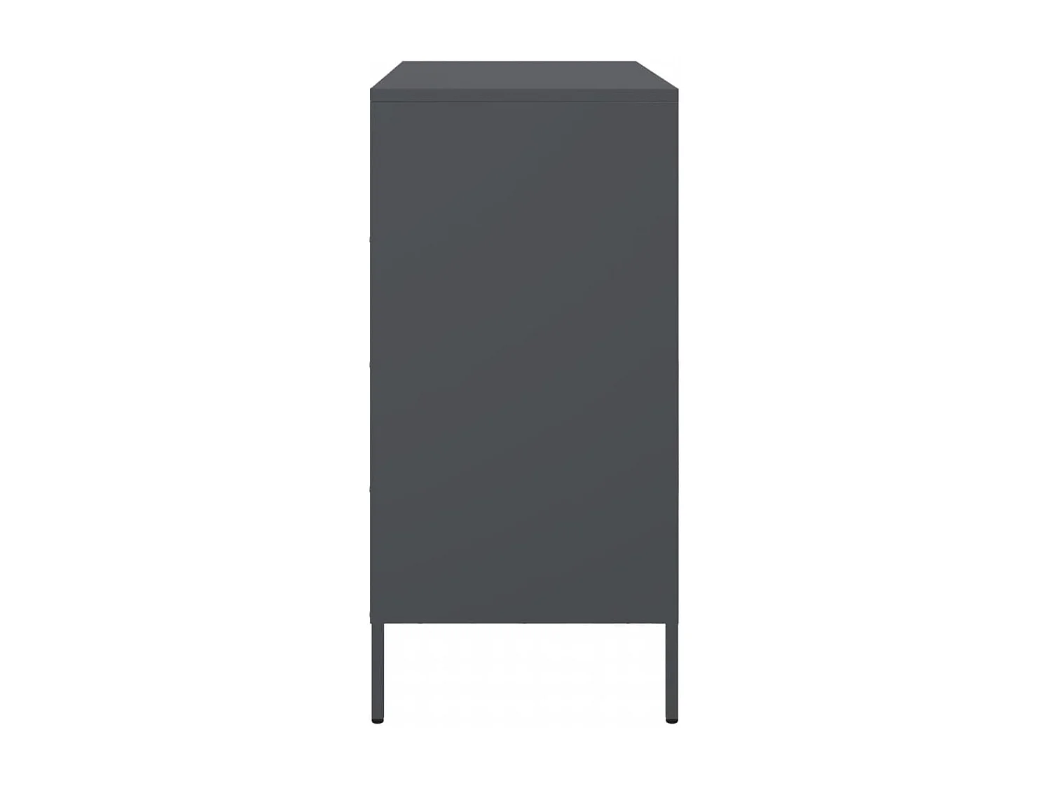 Buffet anthracite 68x39x79 cm acier