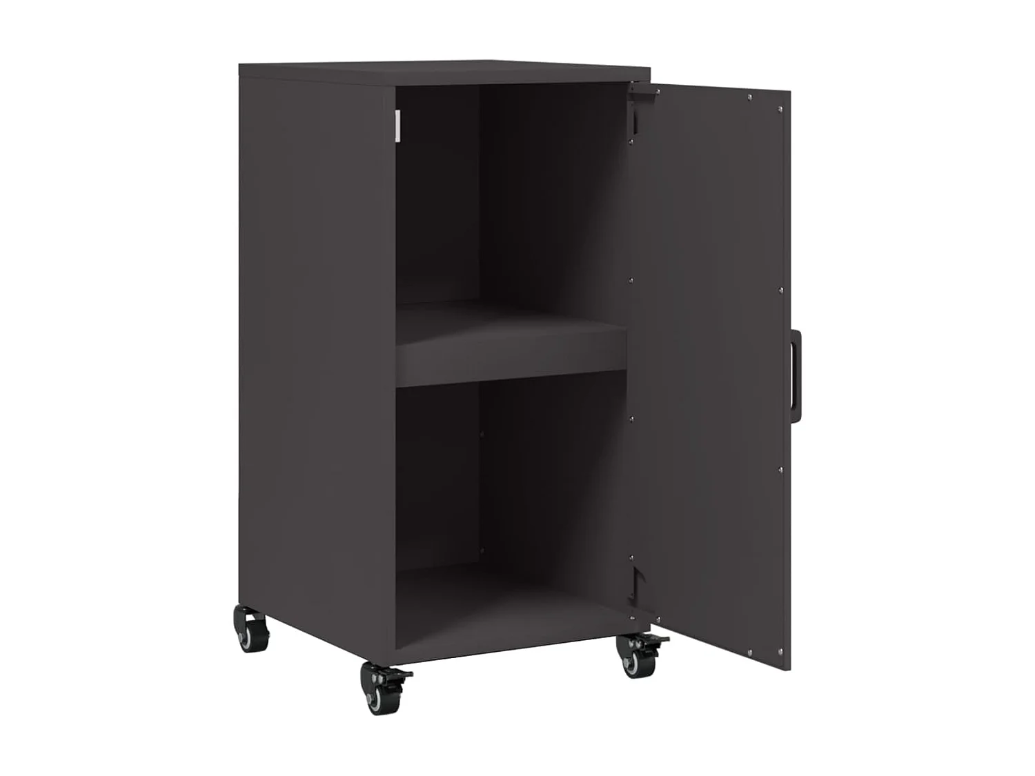 Buffet noir 36x39x72 cm acier