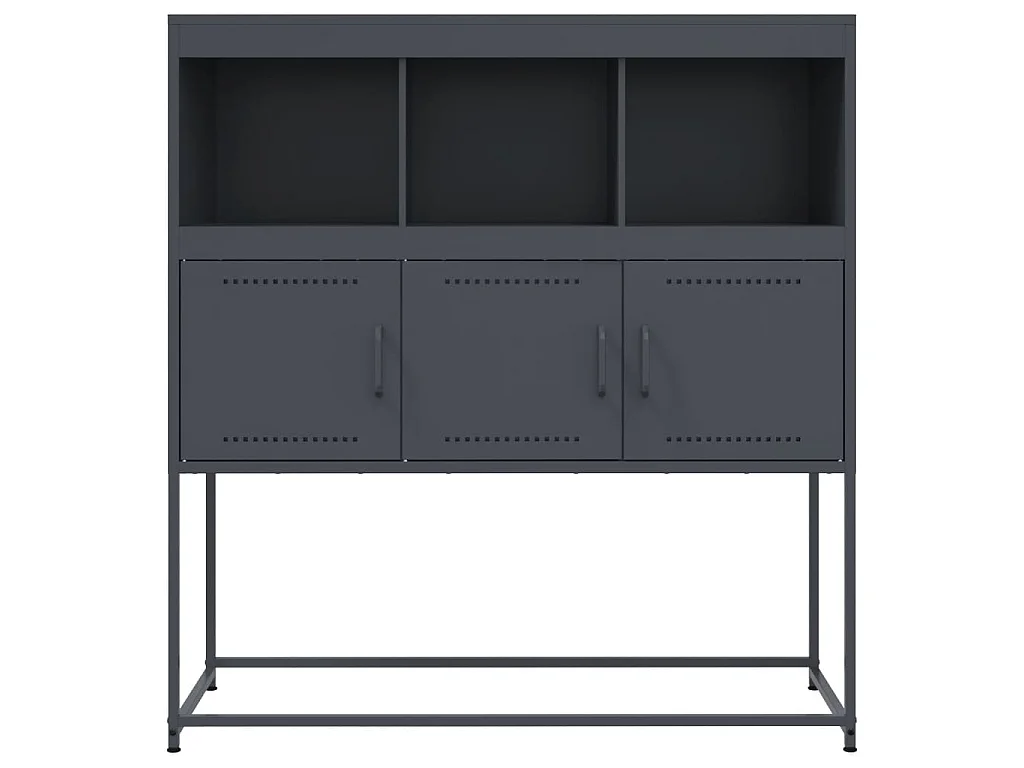 Credenza Antracite 100,5x39x107 cm in Acciaio