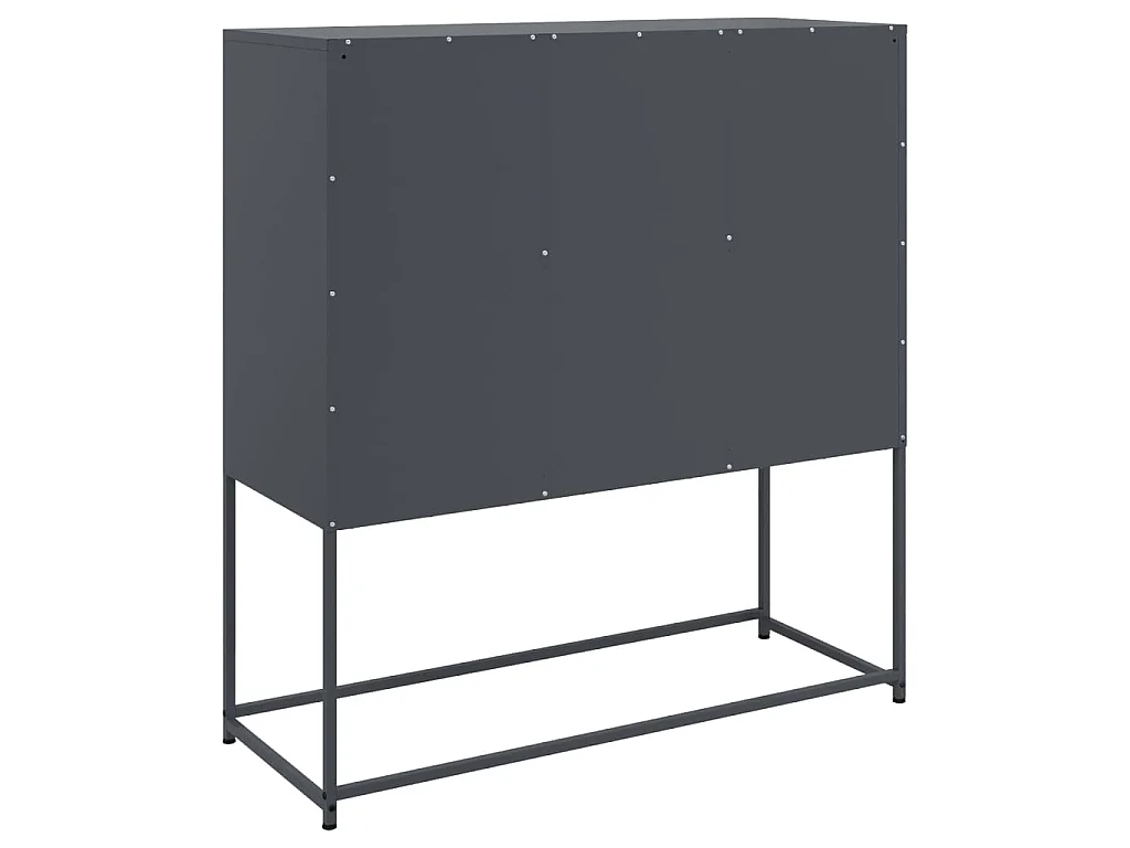 Credenza Antracite 100,5x39x107 cm in Acciaio