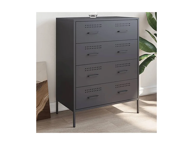 Sideboard Anthrazit 68x39x89 cm Stahl