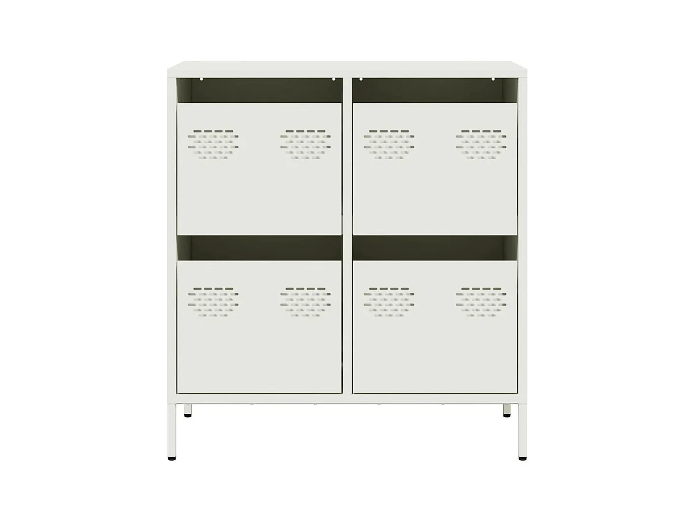 Buffet blanc 68x39x73,5 cm acier laminé à froid