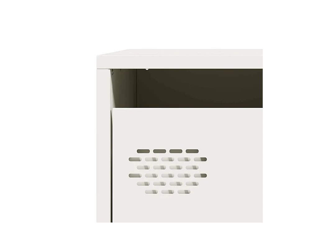 Buffet blanc 68x39x73,5 cm acier laminé à froid