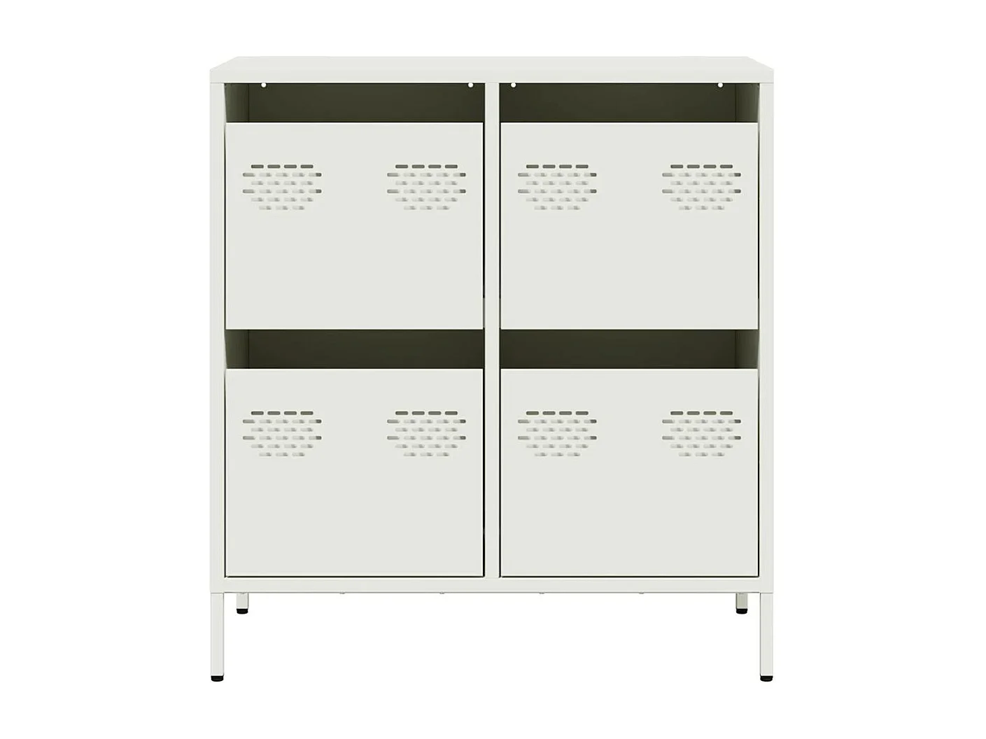 Buffet blanc 68x39x73,5 cm acier laminé à froid