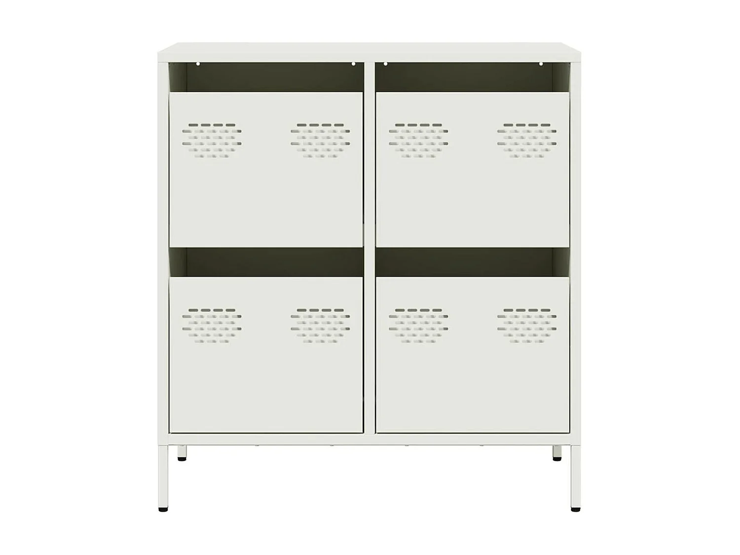 Buffet blanc 68x39x73,5 cm acier laminé à froid