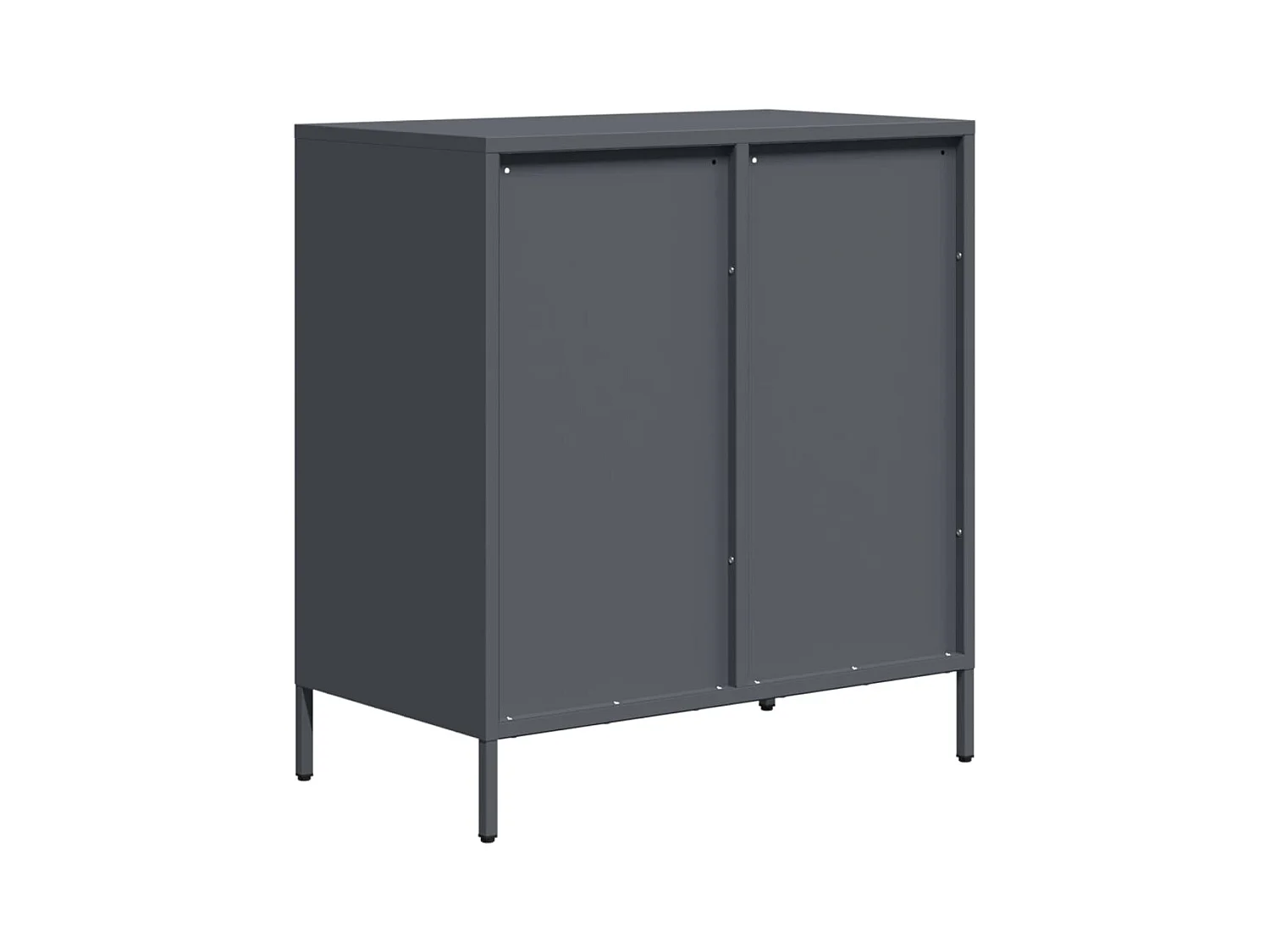 Dressoir 68x39x73,5 cm koudgewalst staal antracietkleurig