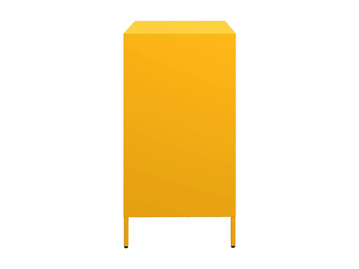 Buffet jaune moutarde 68x39x73,5 cm acier laminé à froid