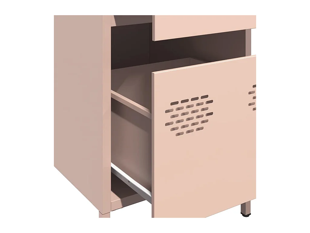 Buffet rose 35x39x73,5 cm acier laminé à froid