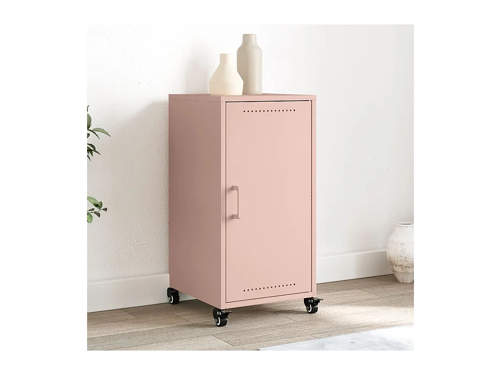 Buffet rose 36x39x72 cm acier