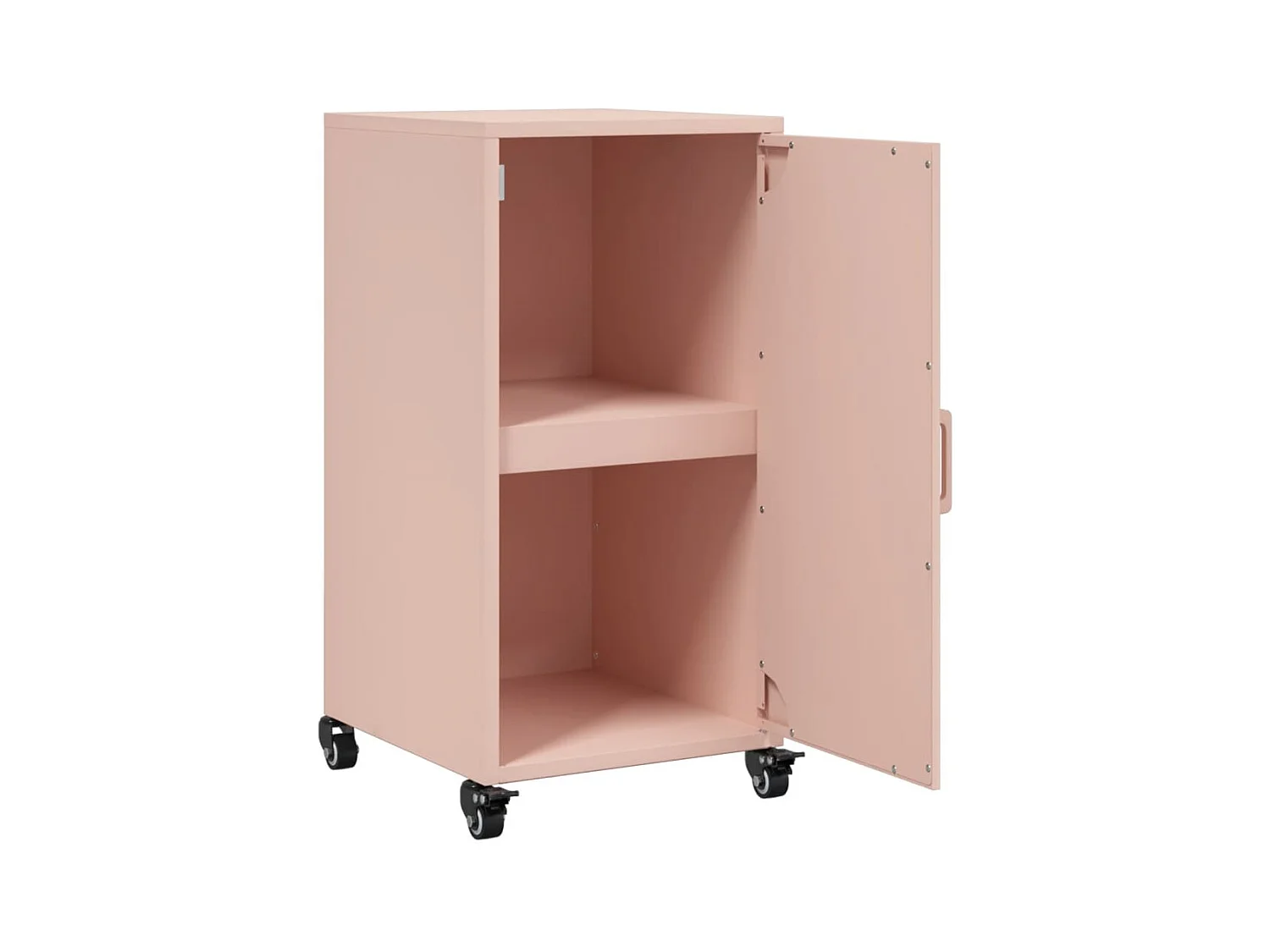 Buffet rose 36x39x72 cm acier