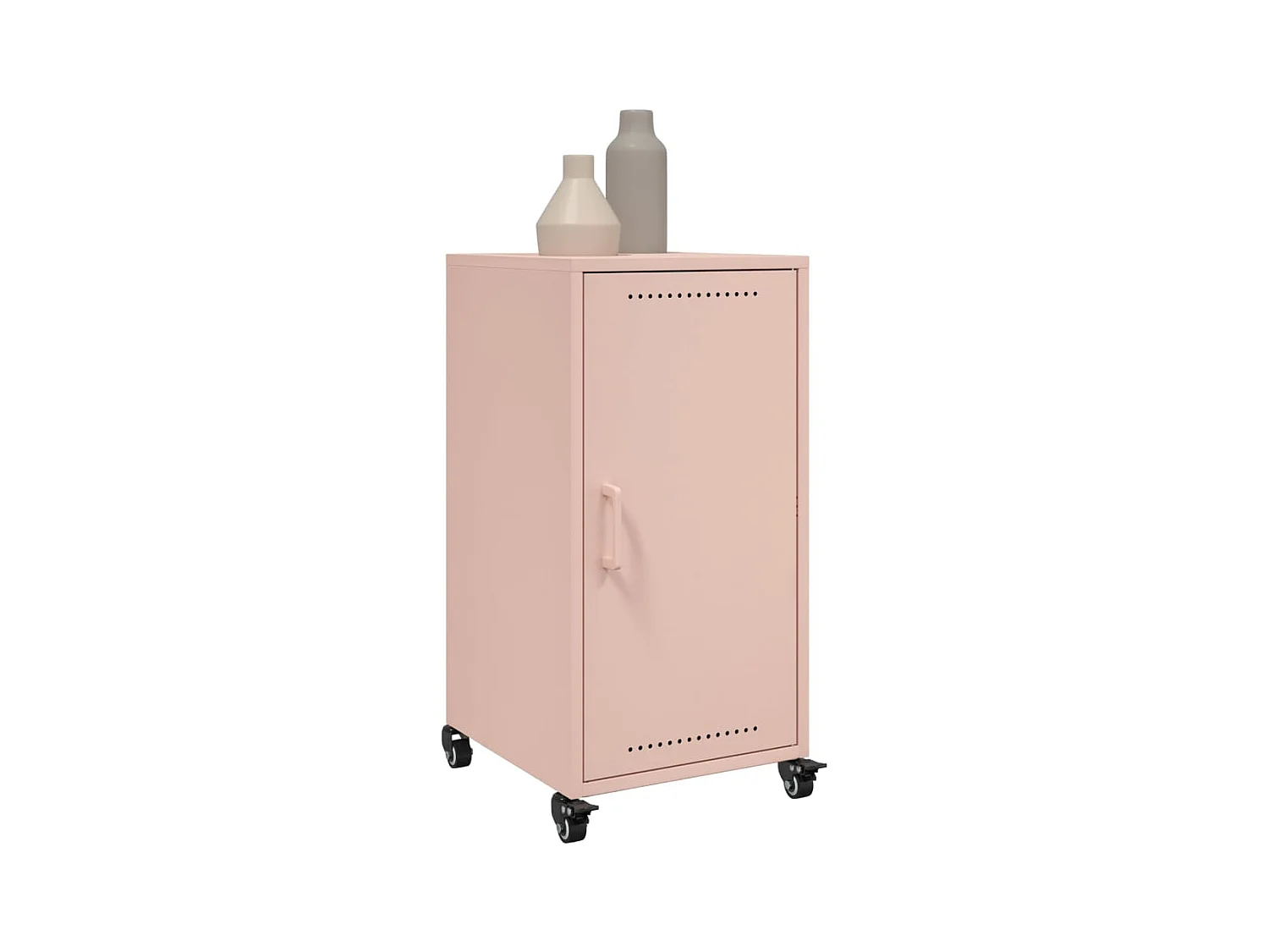 Buffet rose 36x39x72 cm acier