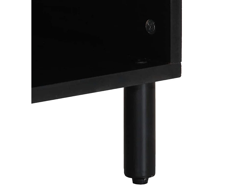 Buffet marron 80x33x75 cm bois massif de manguier