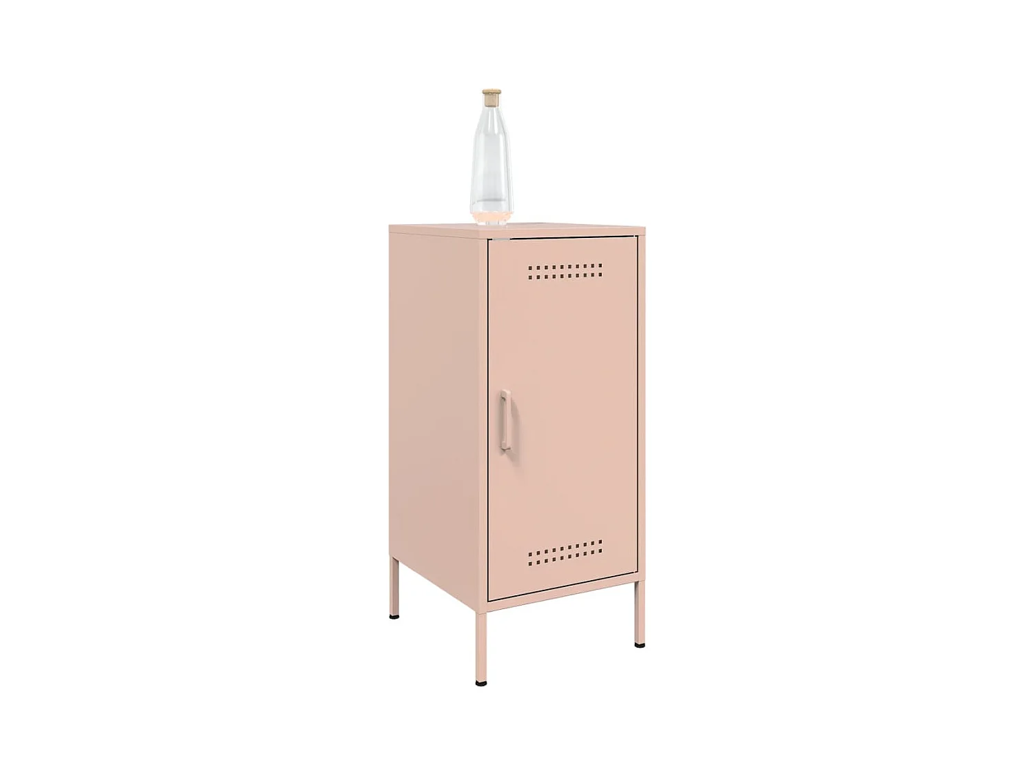 Buffet rose 36x39x79 cm acier