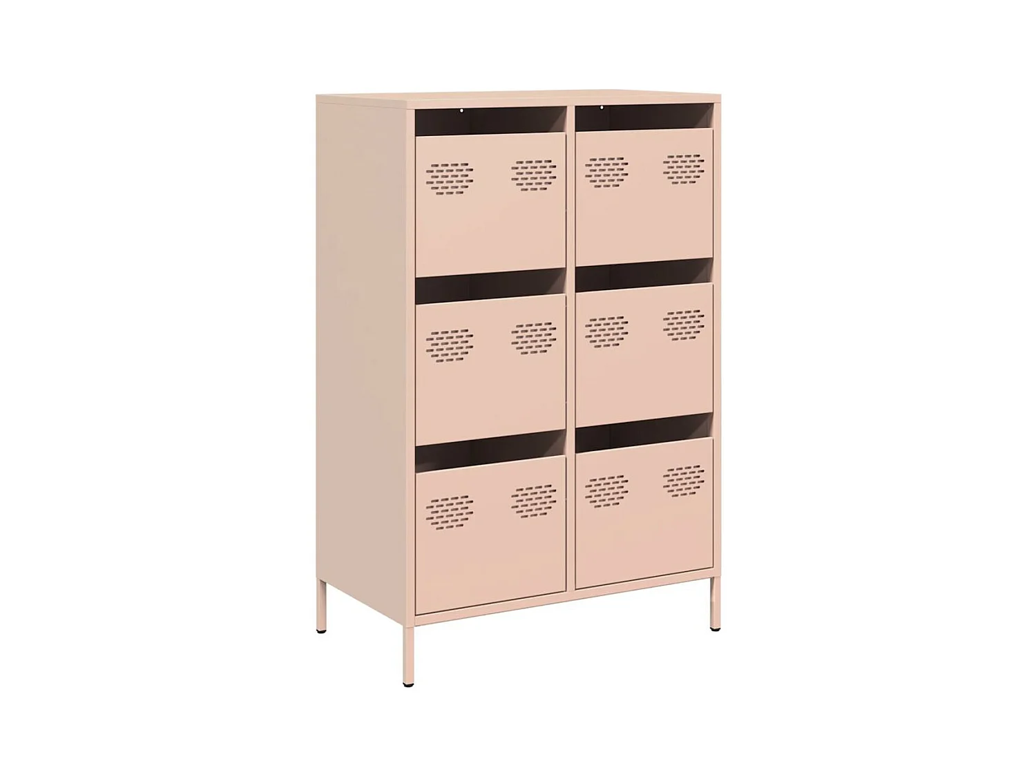 Buffet haut rose 68x39x101,5 cm acier