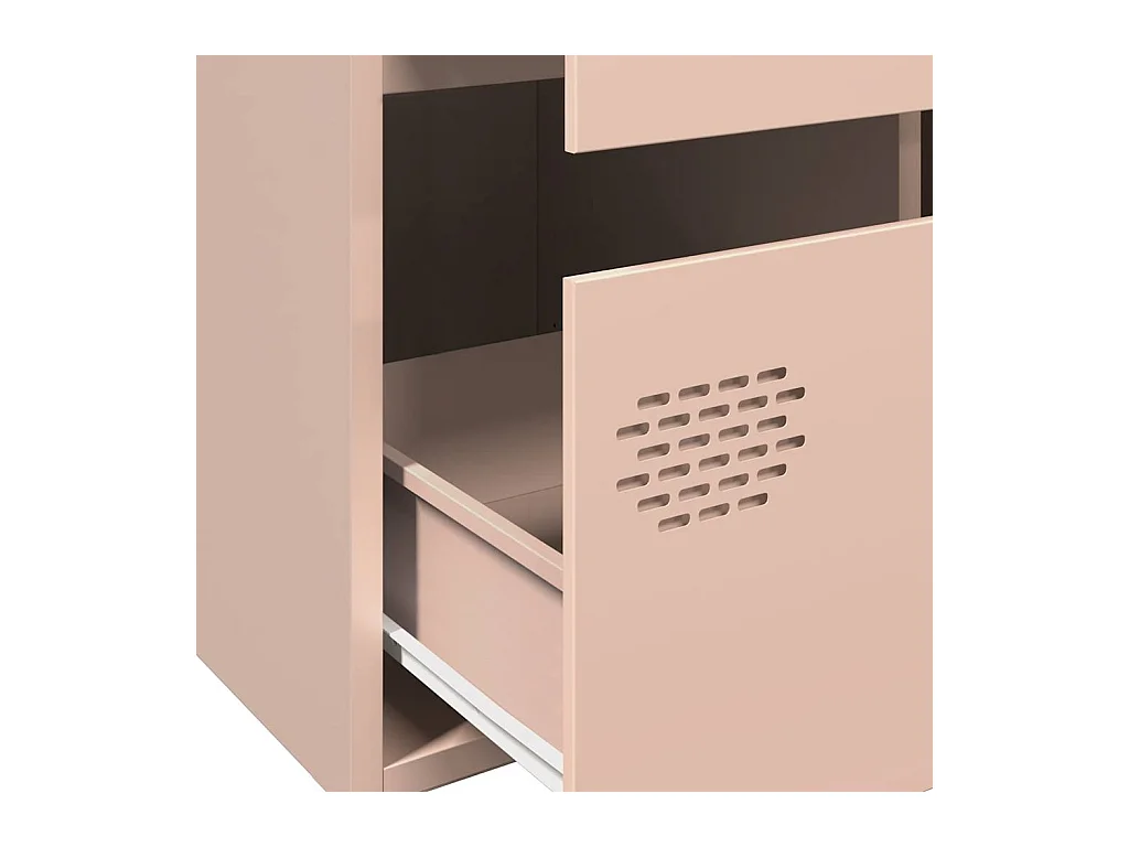 Buffet haut rose 68x39x101,5 cm acier