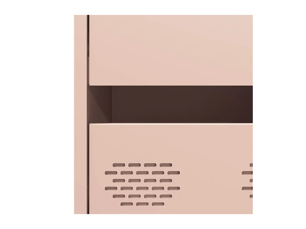 Buffet haut rose 68x39x101,5 cm acier