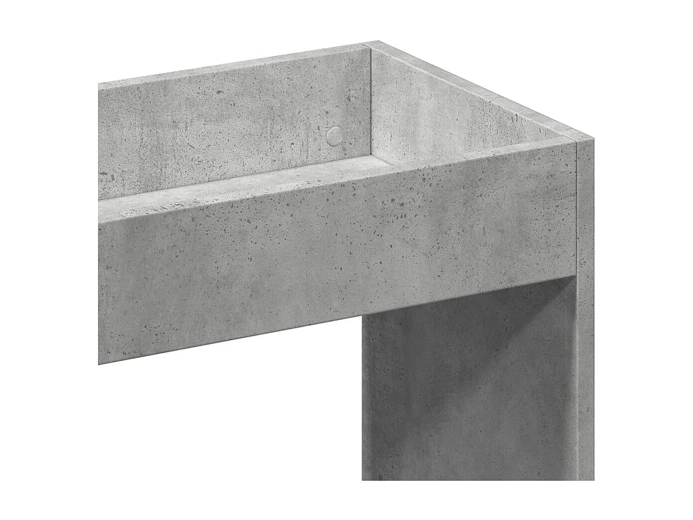Buffet haut 63x33x180 cm gris béton bois d'ingénierie