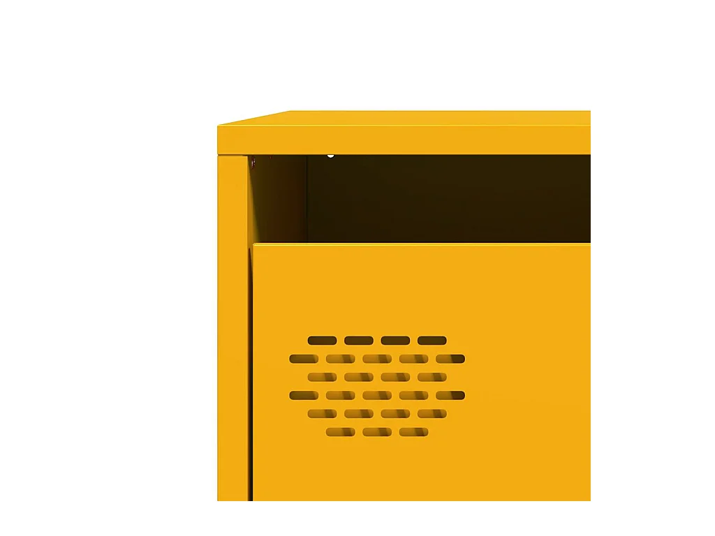 Buffet haut jaune moutarde 39x35x103,5 cm acier