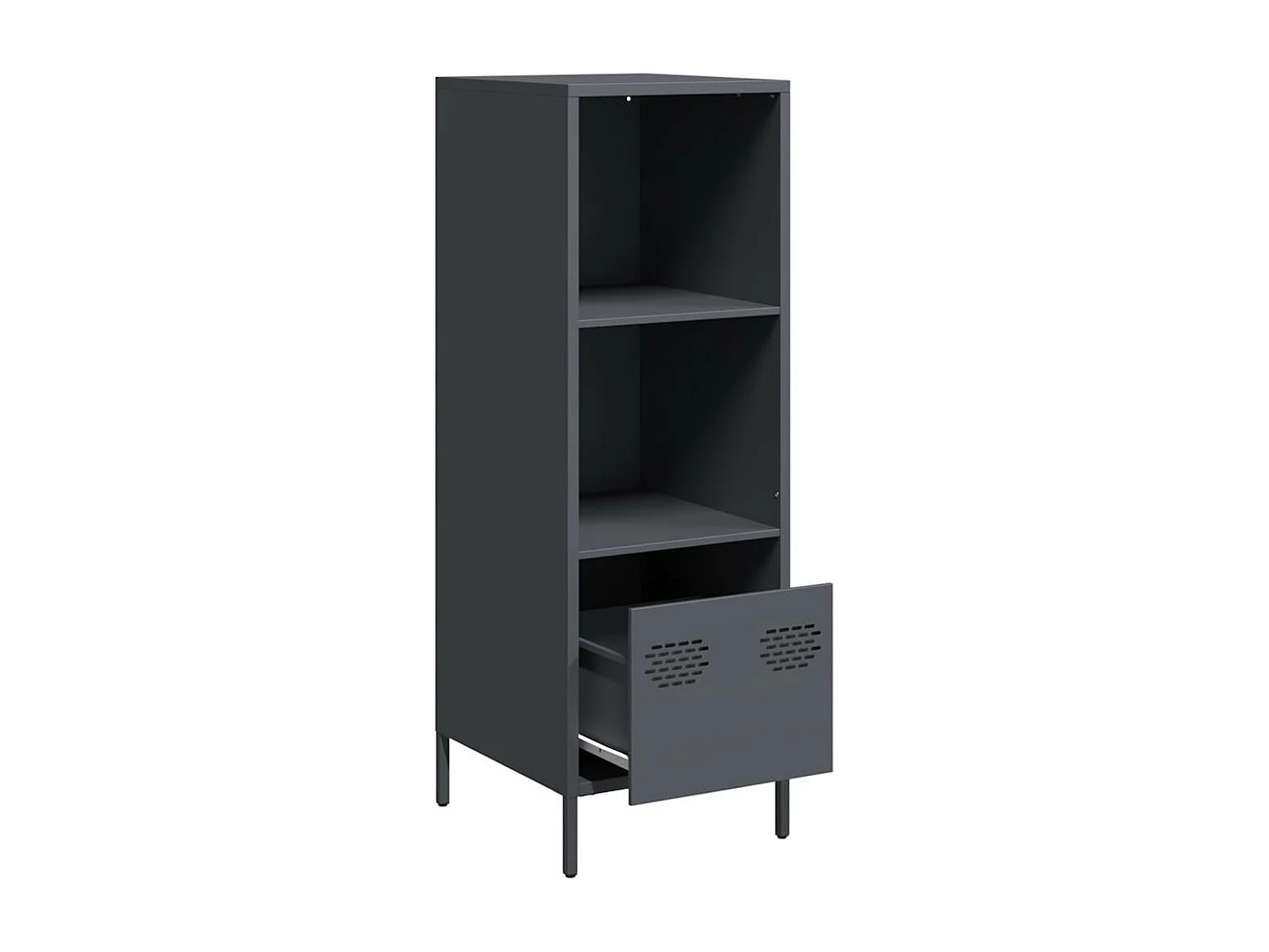 Hoge kast 35x39x103,5 cm staal antracietkleurig