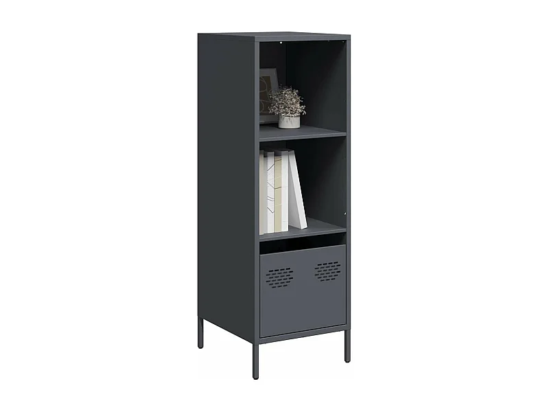 Highboard Anthrazit 35x39x103,5 cm Stahl