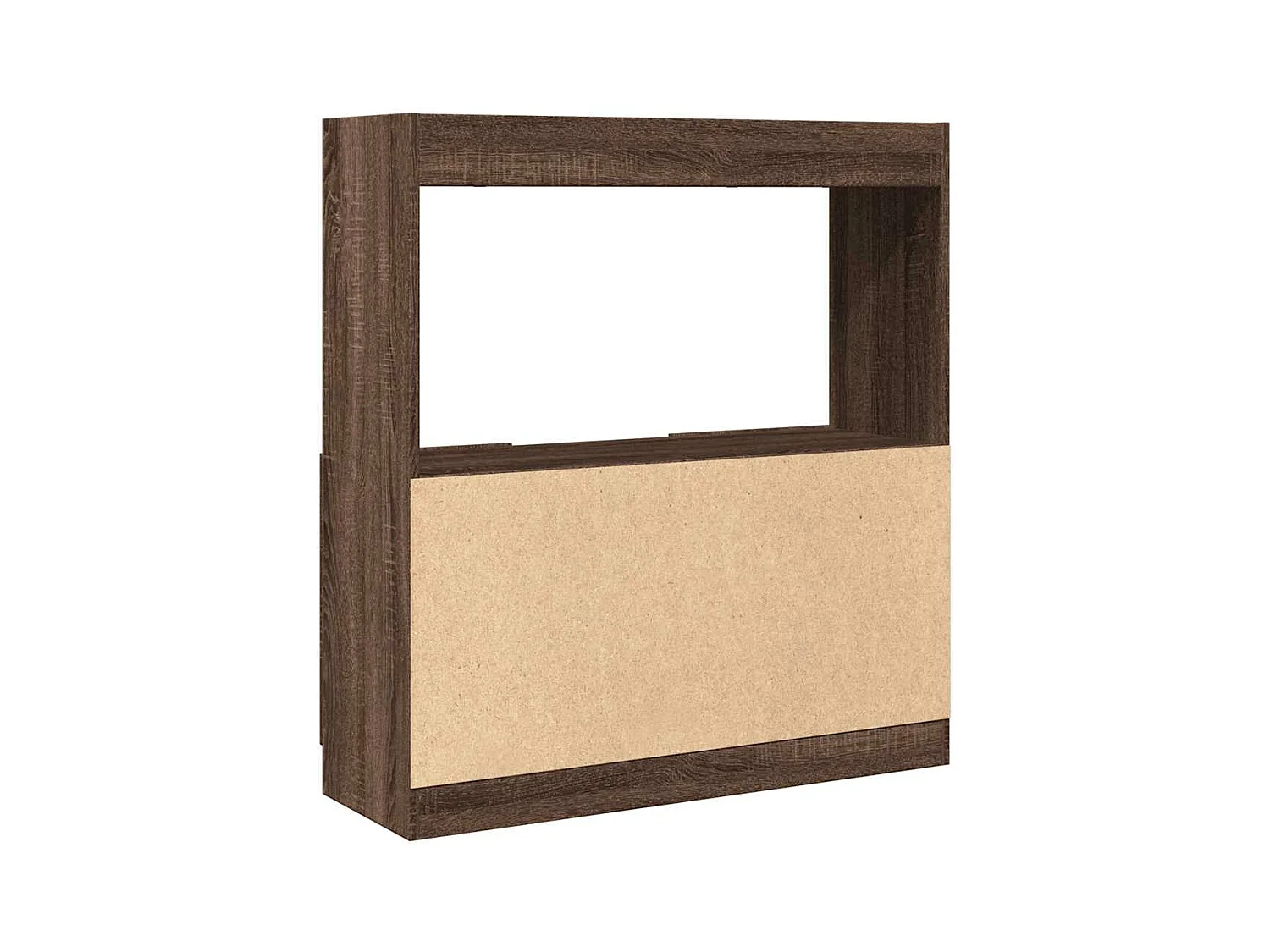 Buffet haut chêne marron 92x33x100 cm bois d'ingénierie