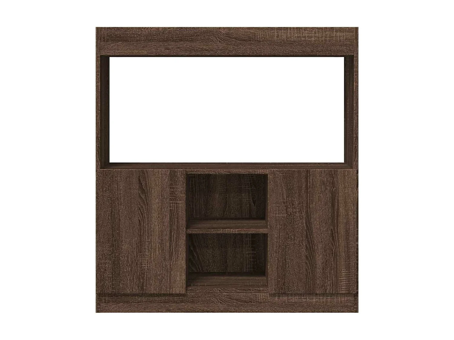 Buffet haut chêne marron 92x33x100 cm bois d'ingénierie