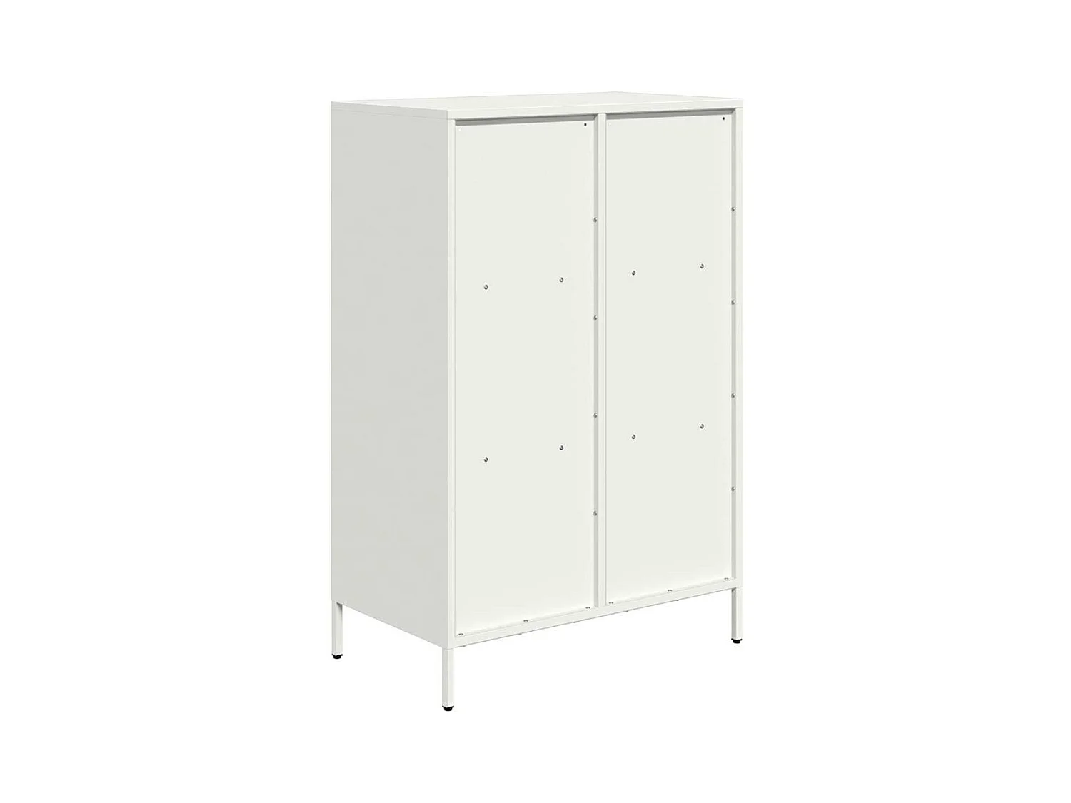 Hoge kast 68x39x103,5 cm staal wit