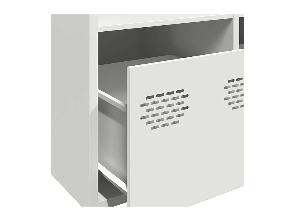 Hoge kast 68x39x103,5 cm staal wit