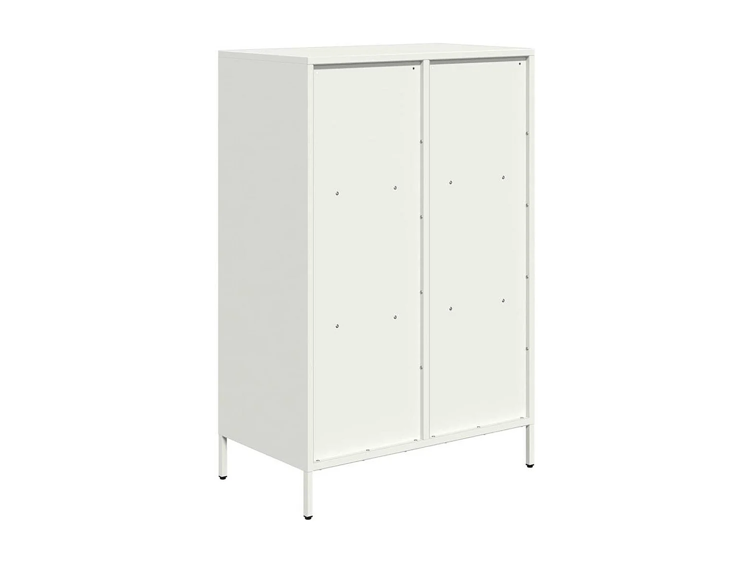 Buffet haut blanc 68x39x103,5 cm acier