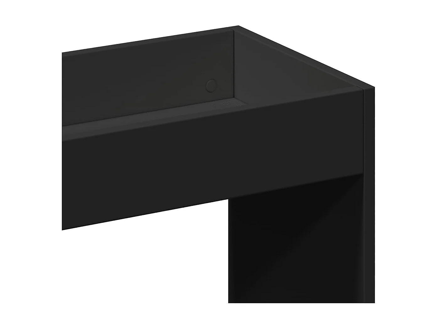 Highboard Schwarz 92x33x140 cm Holzwerkstoff