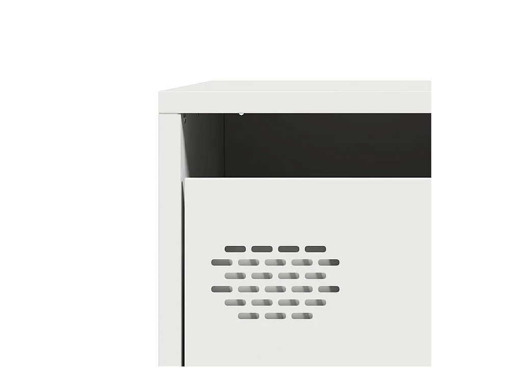 Hoge kast 39x35x103,5 cm staal zwart