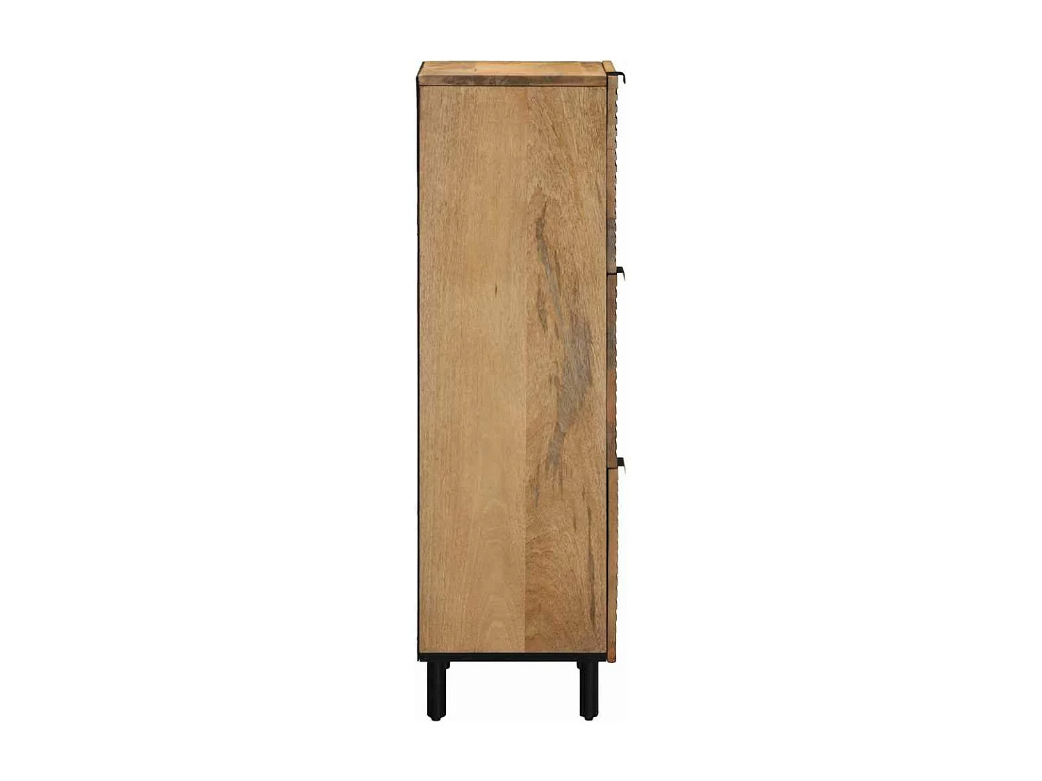 Buffet marron 40x33x110 cm bois de manguier massif