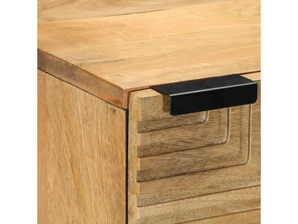 Buffet marron 40x33x110 cm bois de manguier massif