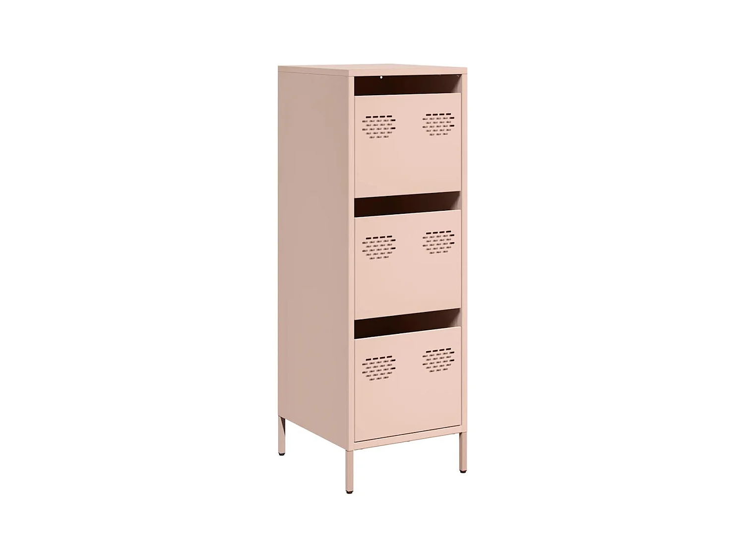 Buffet haut rose 39x35x103,5 cm acier