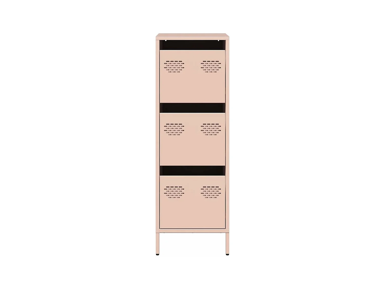 Buffet haut rose 39x35x103,5 cm acier